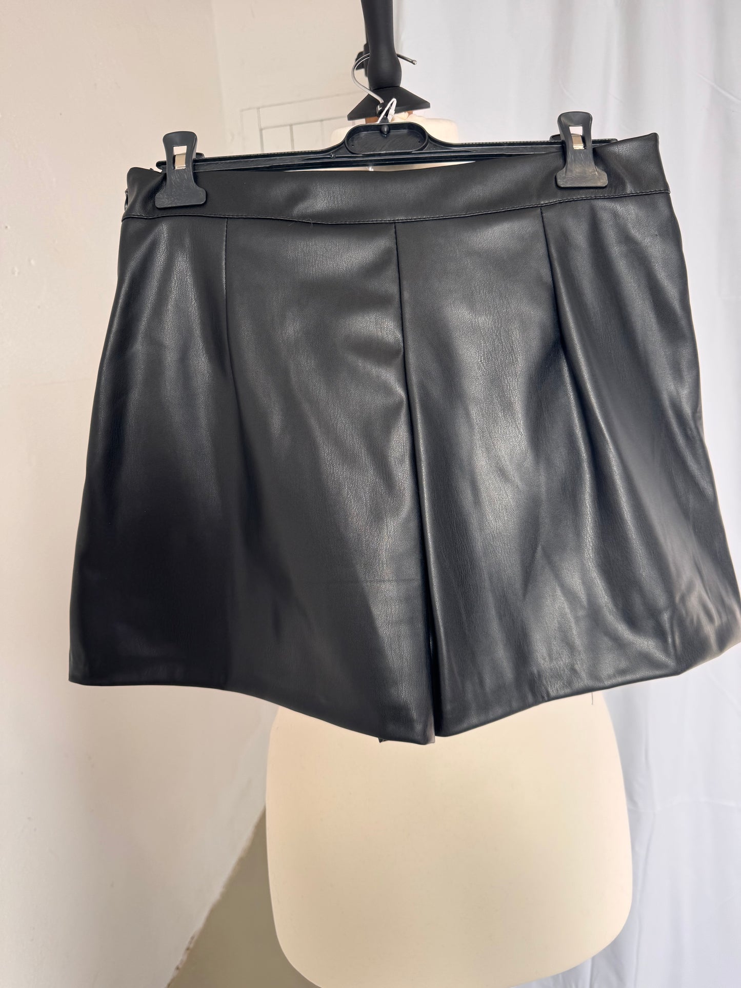 Hosen Rock Leder schwarz