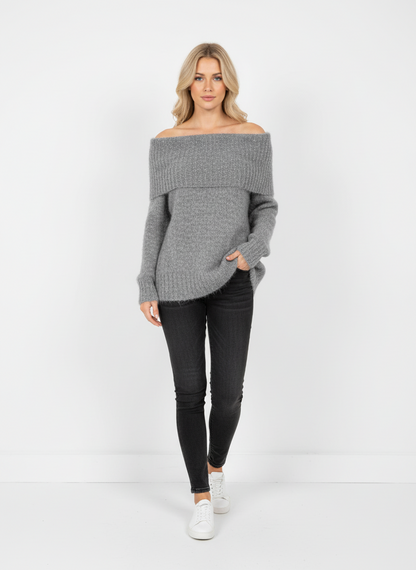 Strickpullover Schulterfrei