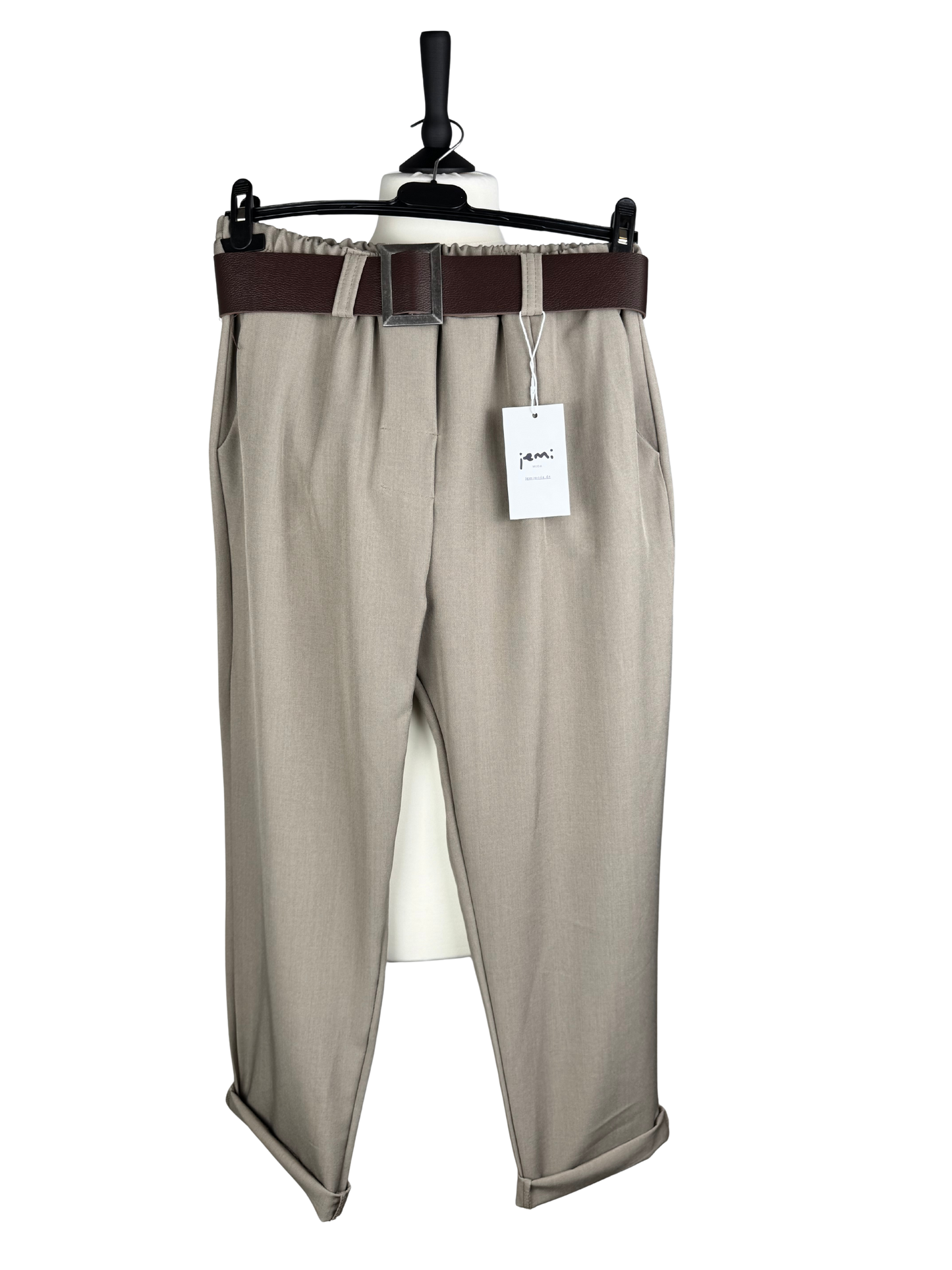 Hose mit Gürtel Strechi