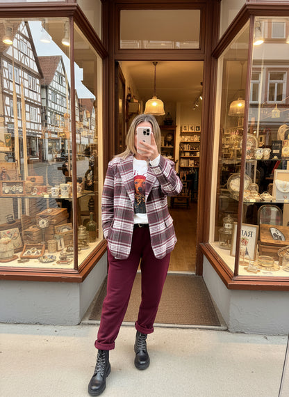 Karen Blazer bordeaux