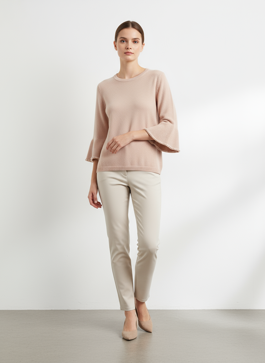 Perlen Schlagoberteil rosa