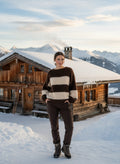 Strickpullover mit großen Streifen