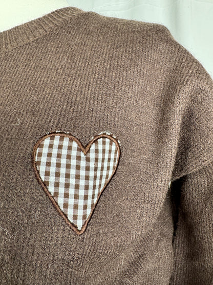 Pullover Karo Herz