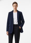 Cordoptik Blazer Marineblau