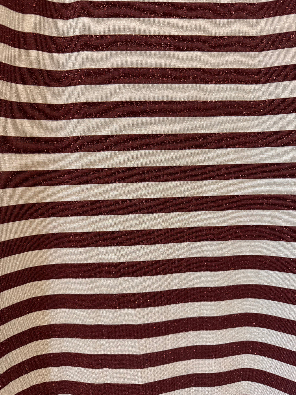 Maxikleid gestreift mit Glitzer braun