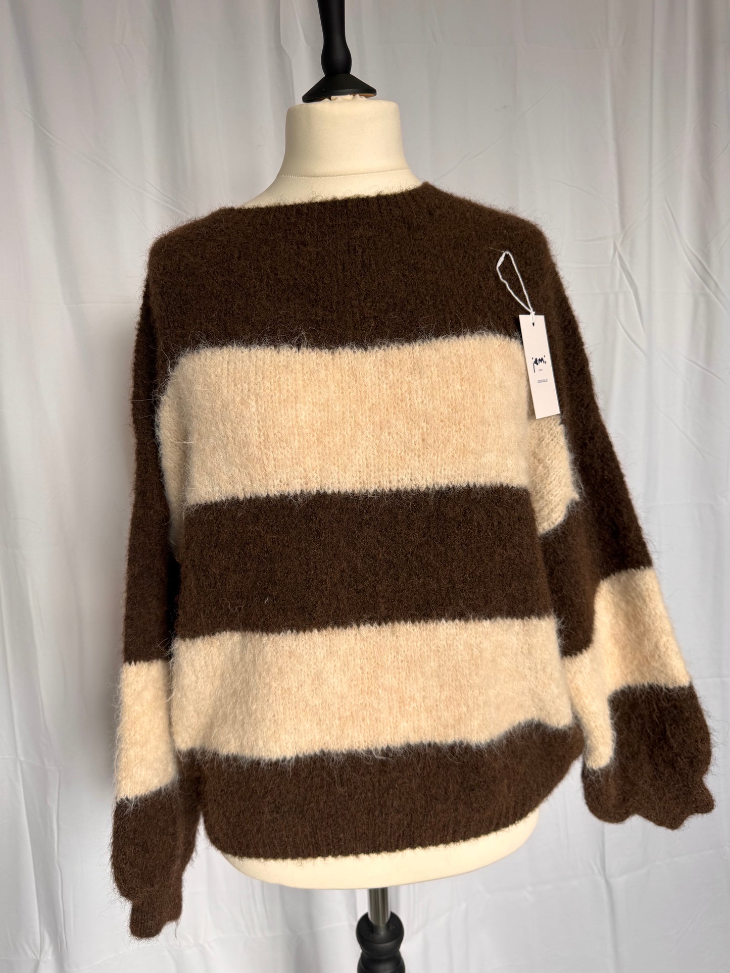 Strickpullover mit großen Streifen