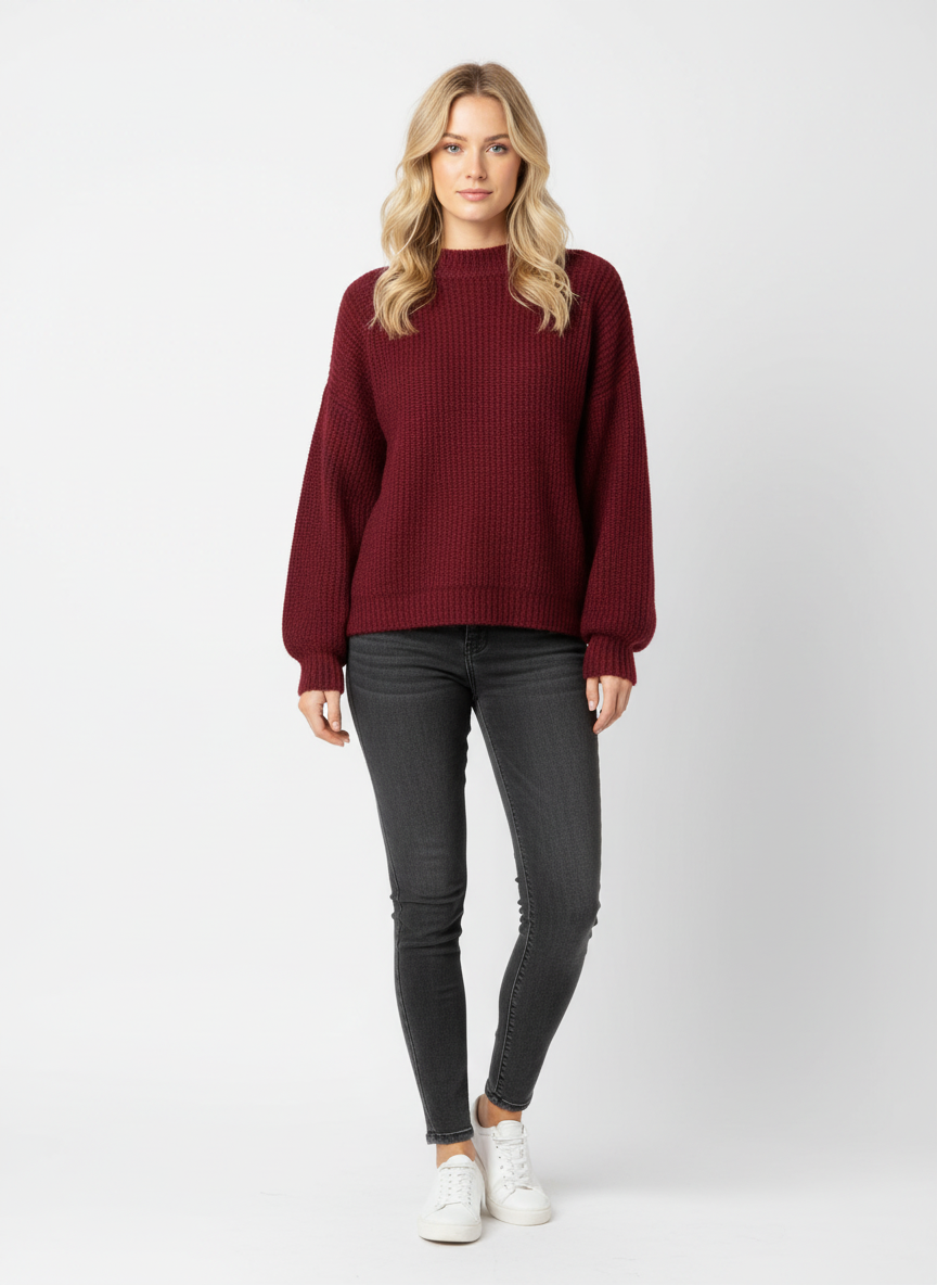 Strickpullover bordeaux