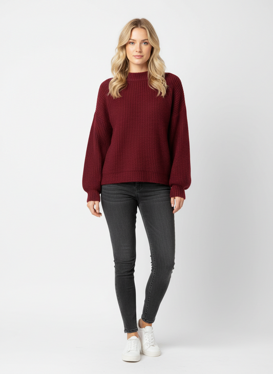 Strickpullover bordeaux