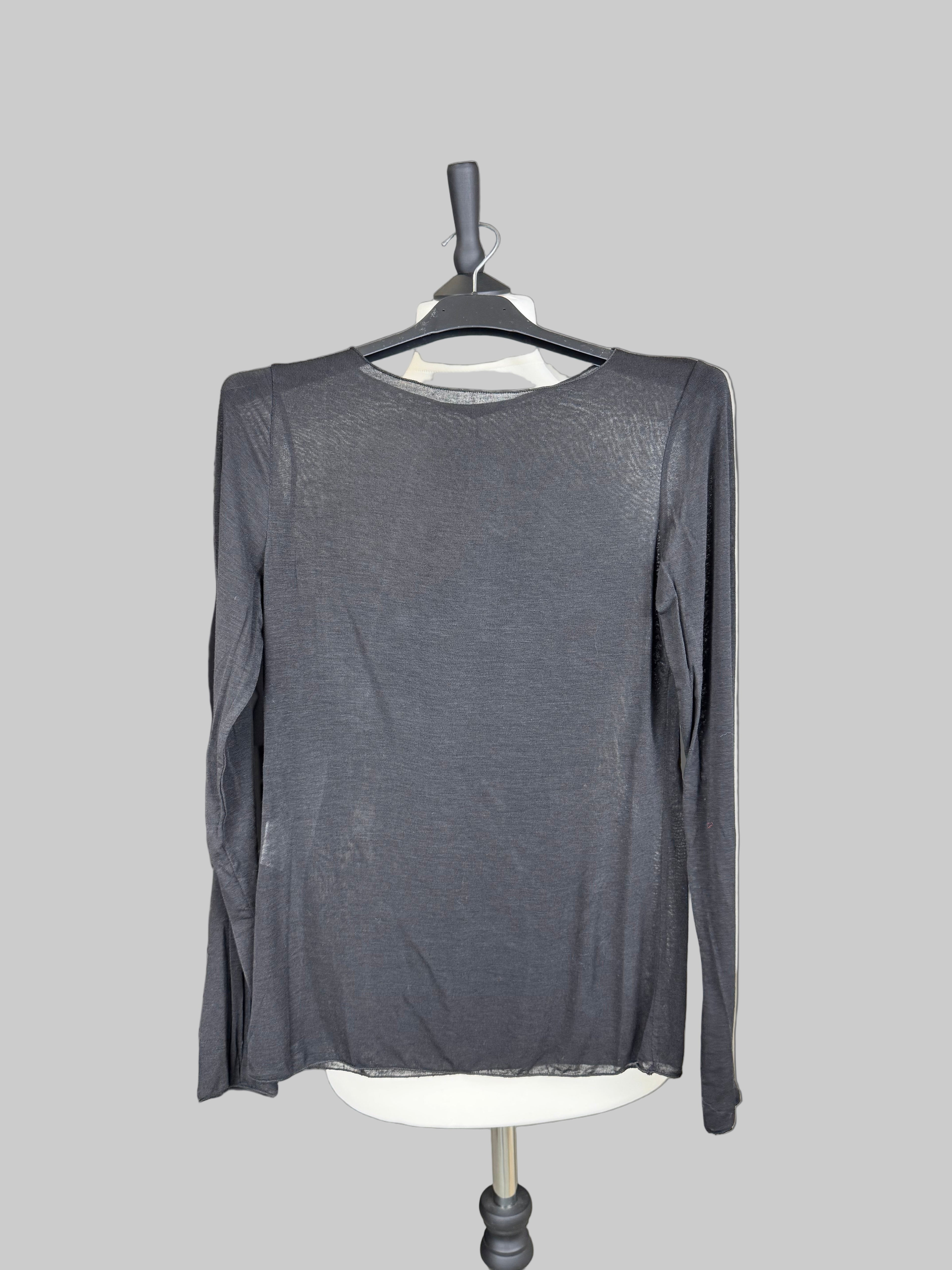 Cashmere Blend Basic Langarm Lovely schwarz