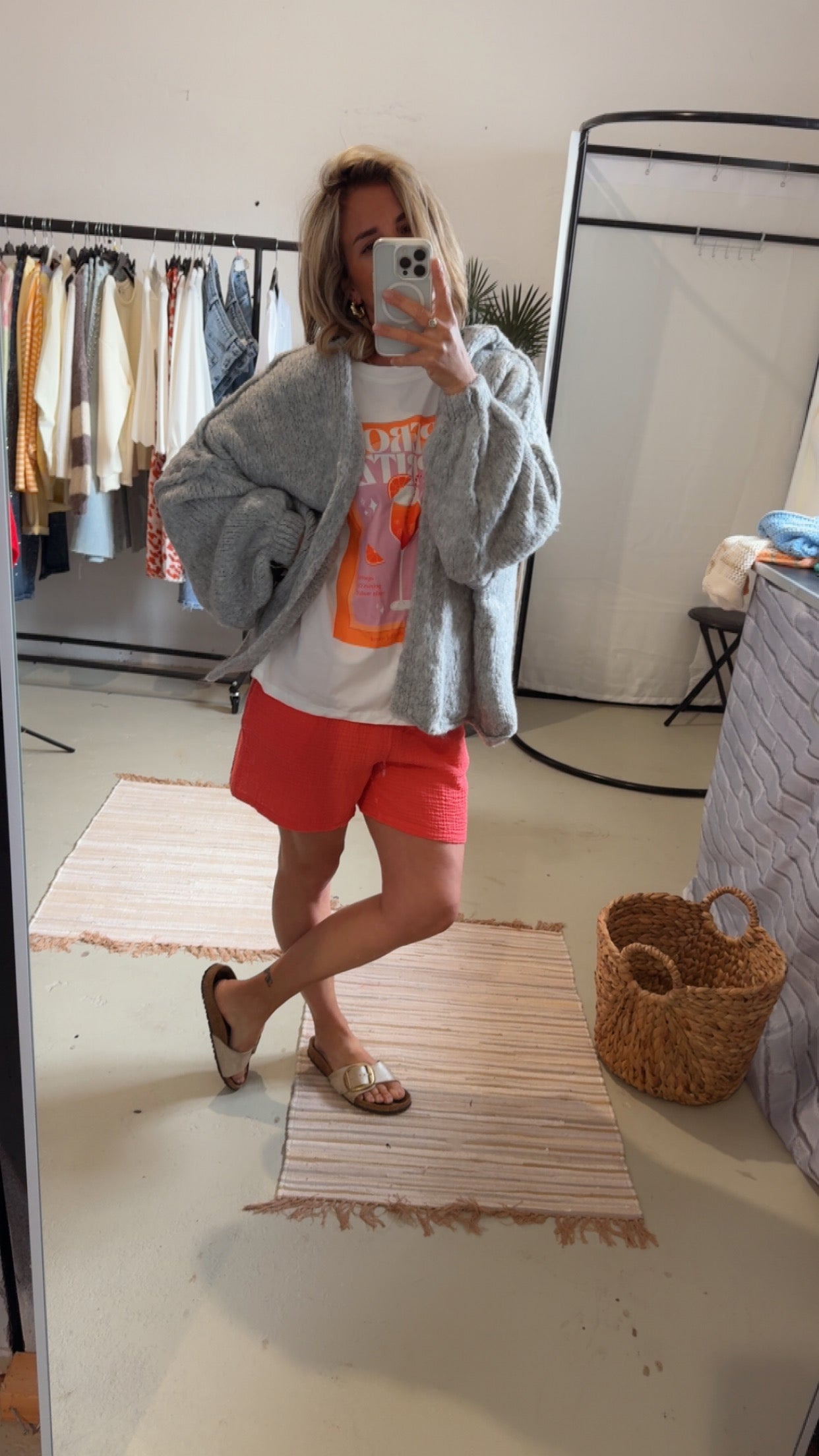 Musselin Shorts corall