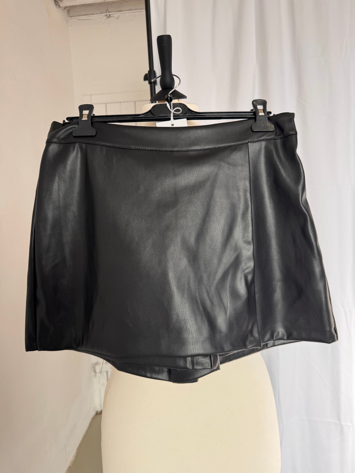 Hosen Rock Leder schwarz