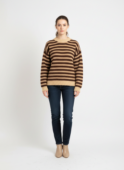 Strickpullover Streifen