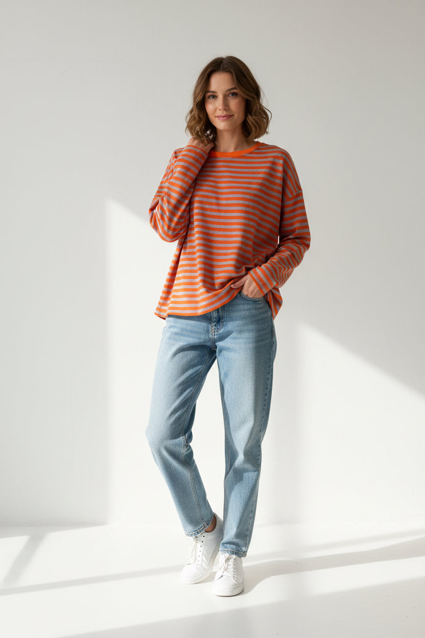 Gestreifter Sweater in verschiedenen Farben