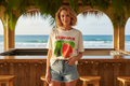 T-Shirt mit Guaven Print