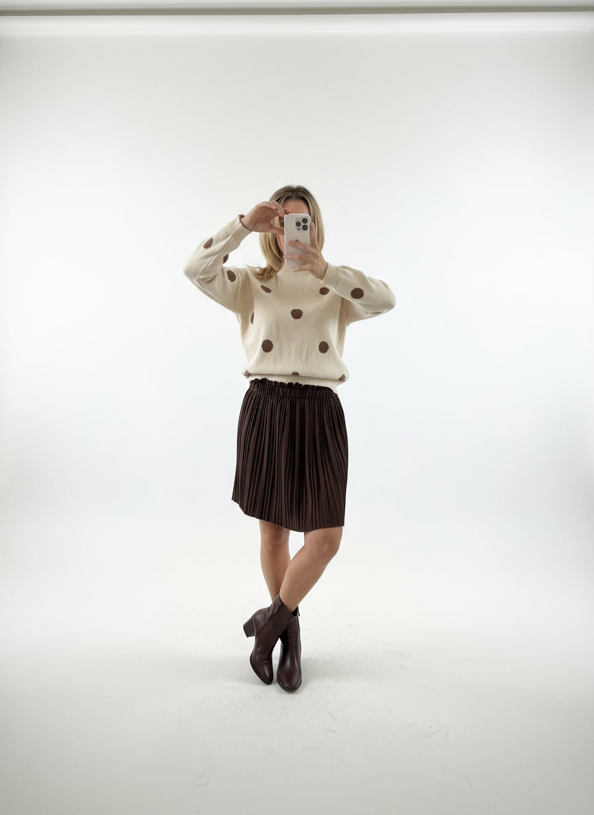 Plissee Rock Laura braun