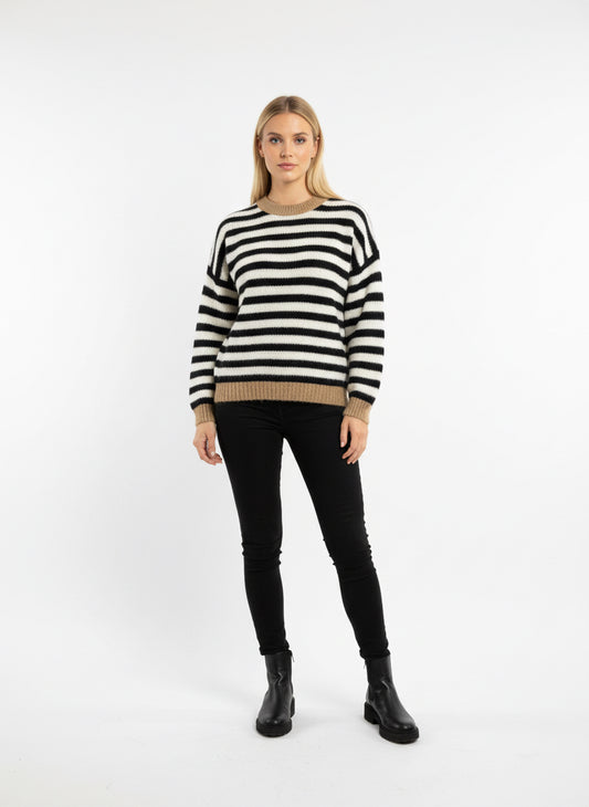 Strickpullover Streifen
