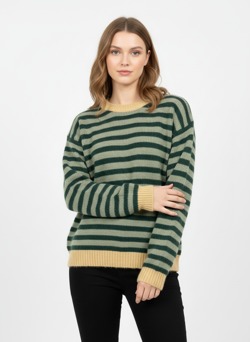 Strickpullover Streifen