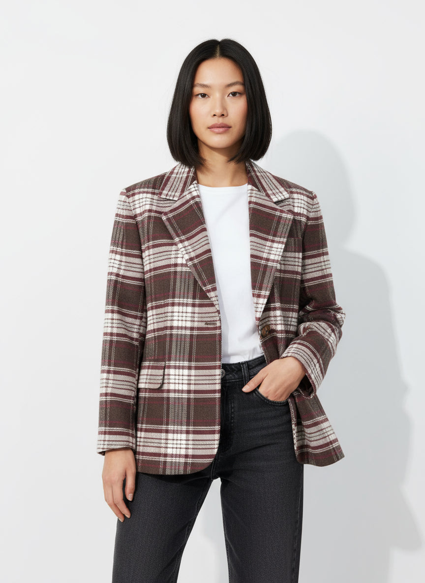 Karen Blazer bordeaux