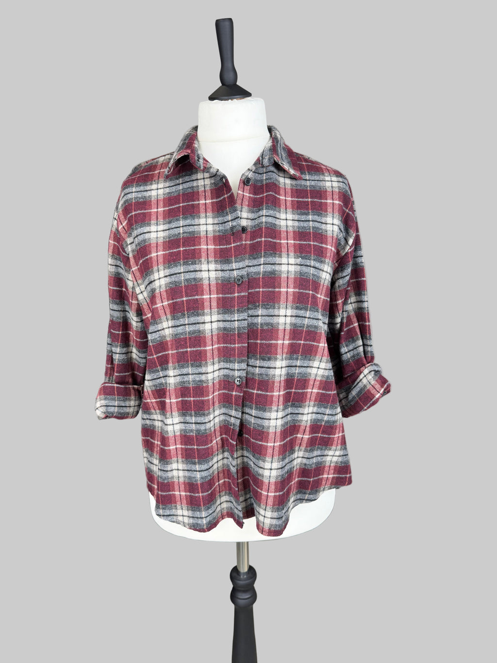 Flanell Hemd bordeaux