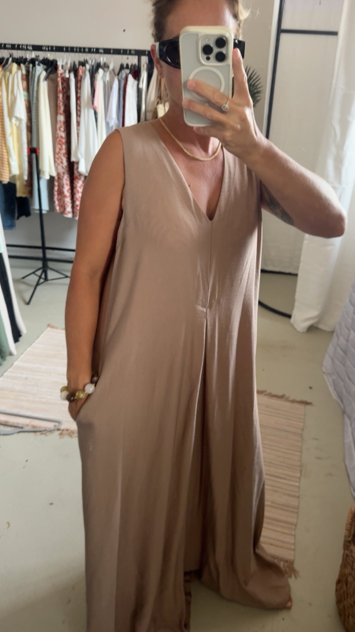 Jumpsuit Palazzo beige