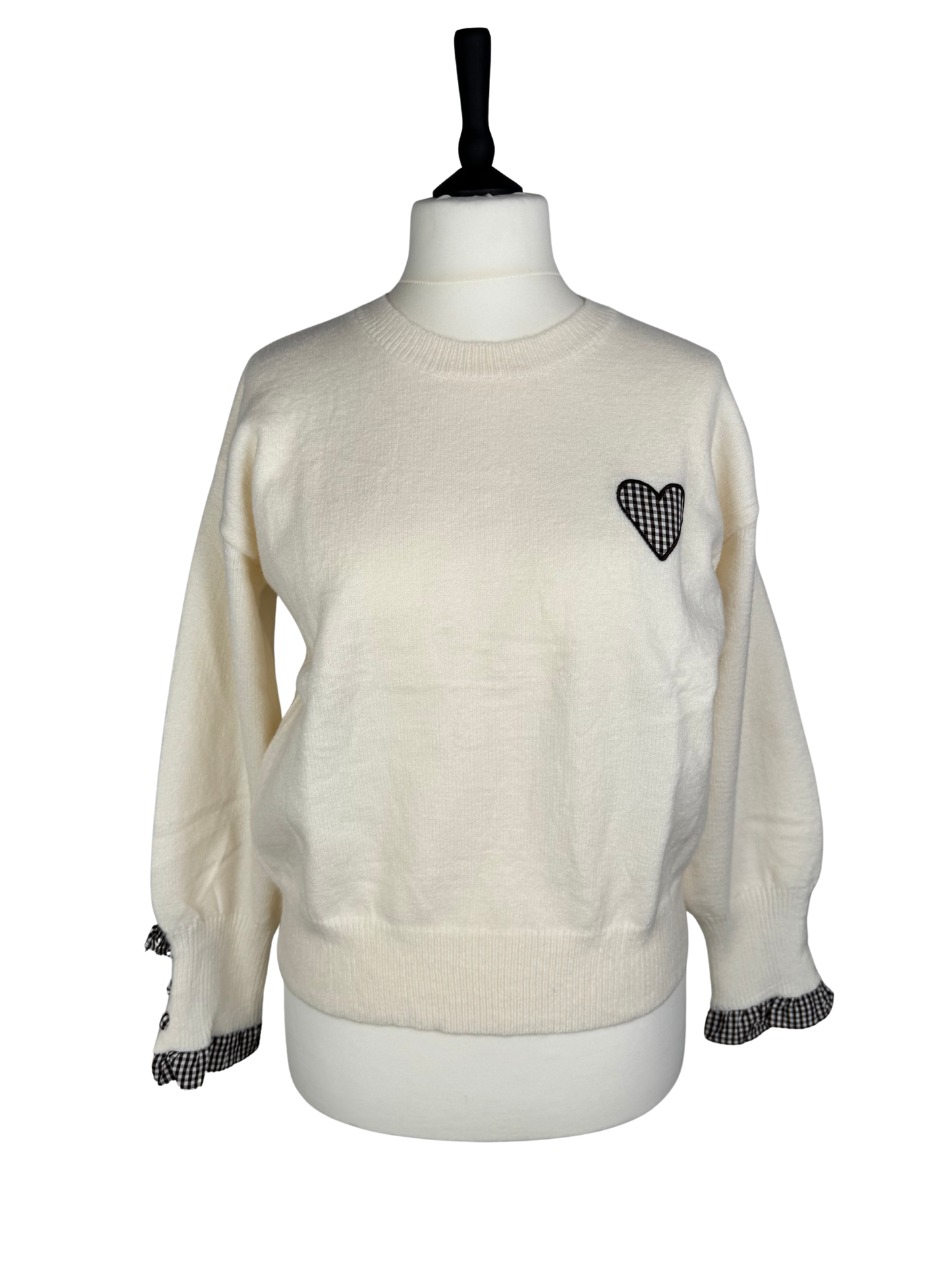 Pullover Karo Herz