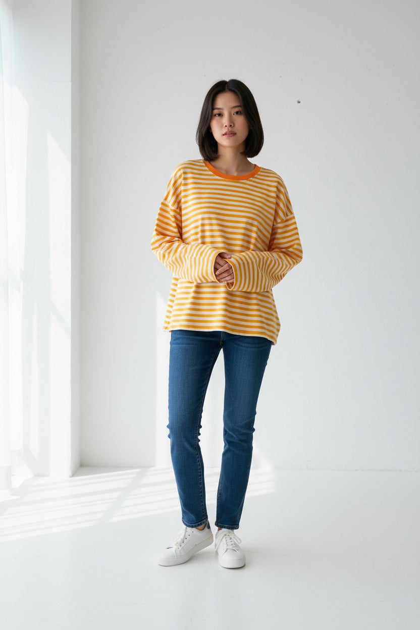 Gestreifter Sweater in verschiedenen Farben