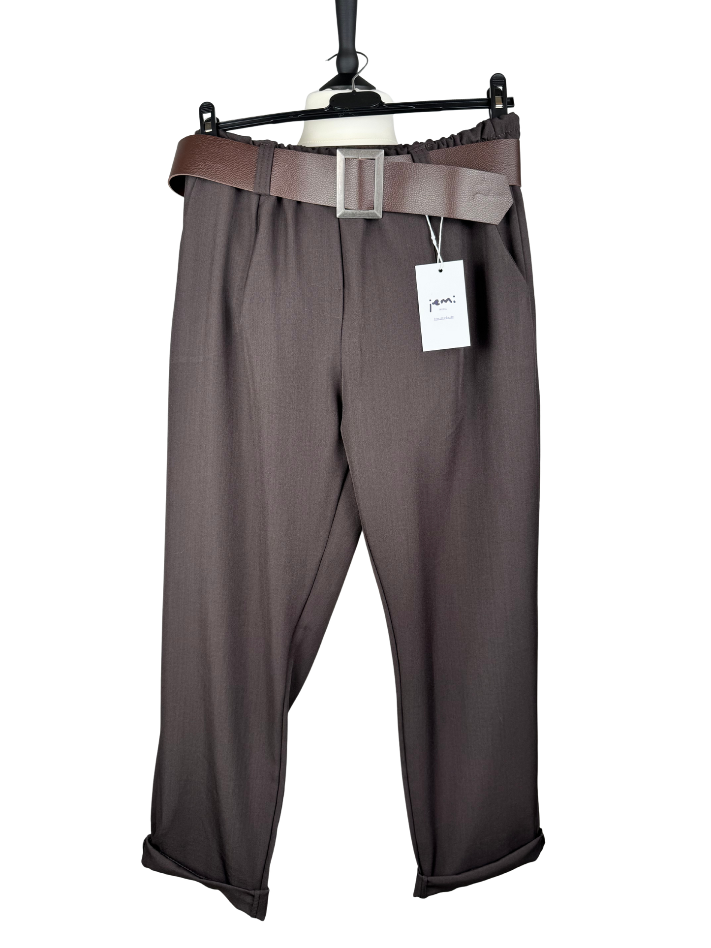 Hose mit Gürtel Strechi