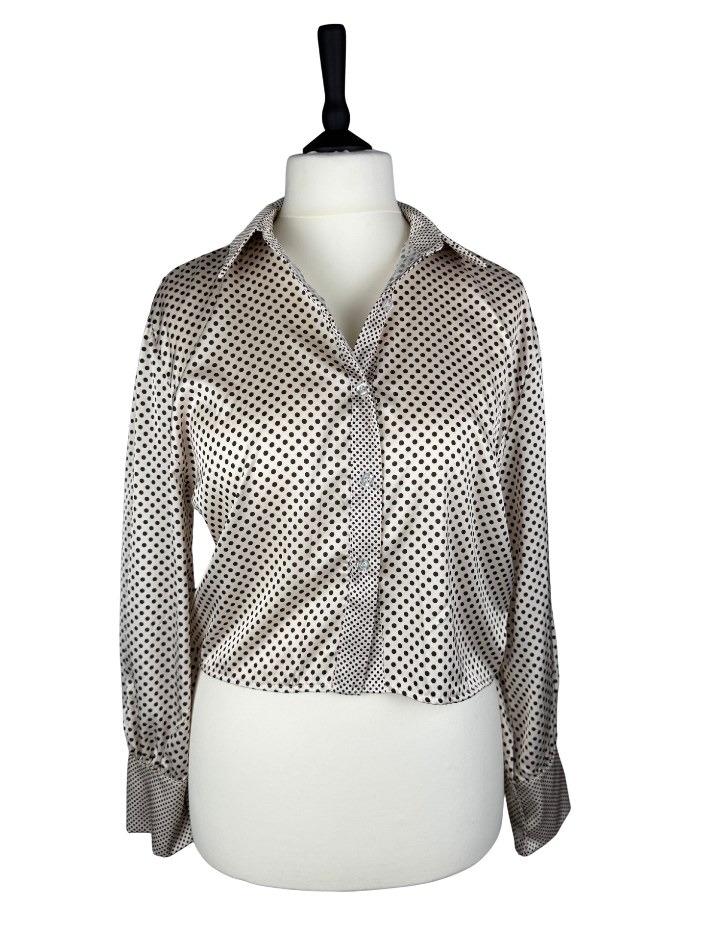 Bluse Satin Pünktchen