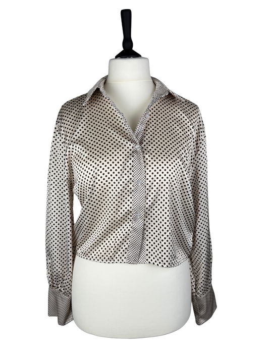 Bluse Satin Pünktchen