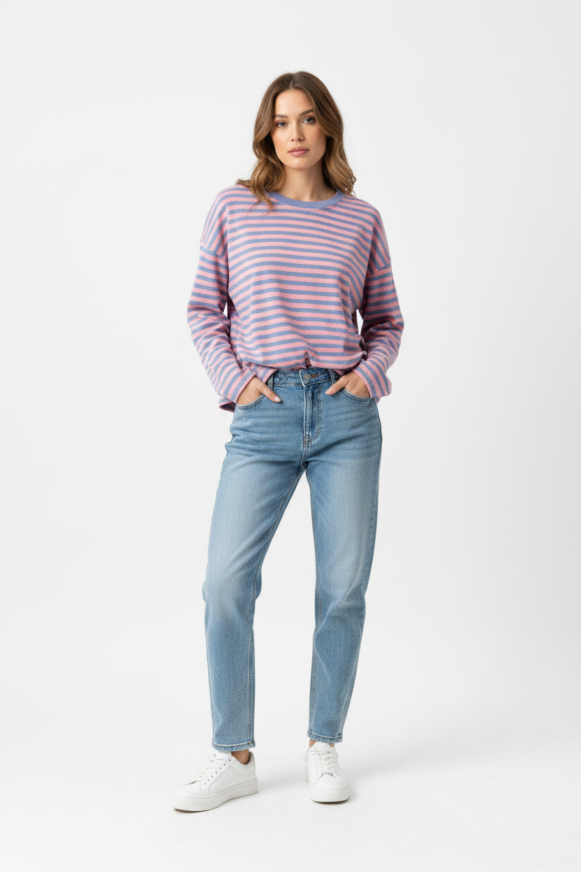 Gestreifter Sweater in verschiedenen Farben