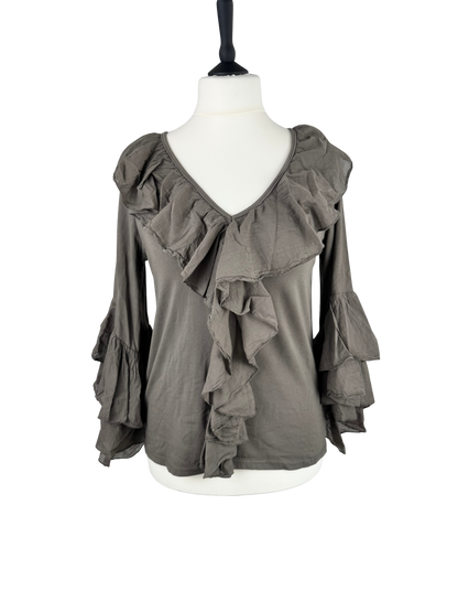 Bluse Bridgerton grau