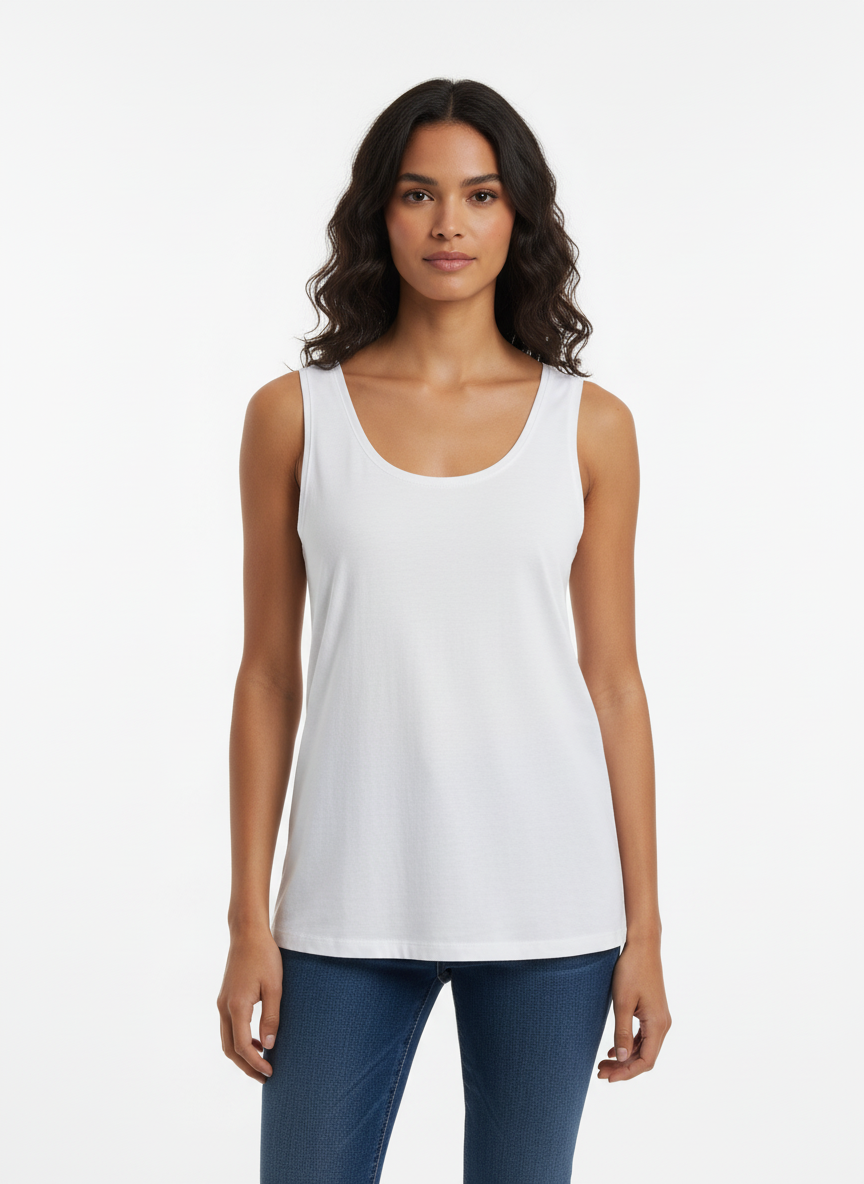 Basic Top Flow weiß