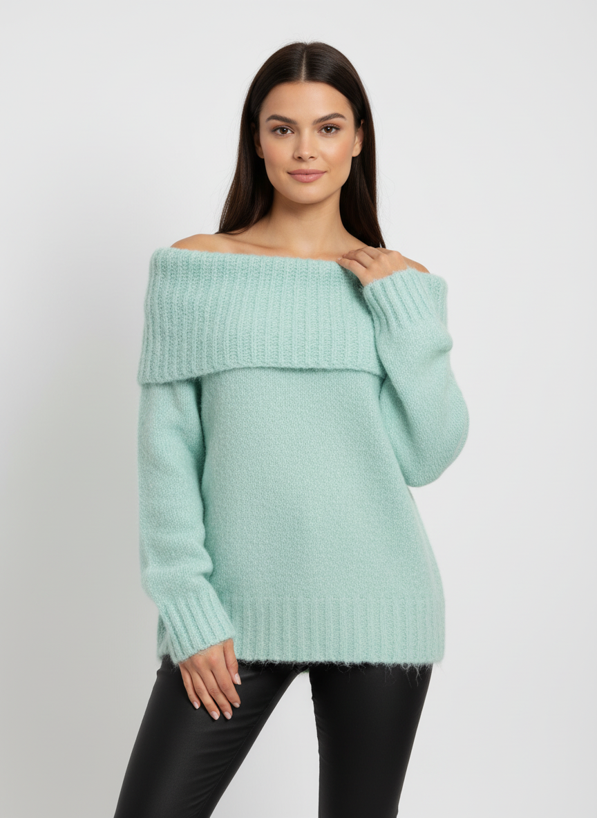 Strickpullover Schulterfrei