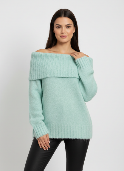 Strickpullover Schulterfrei
