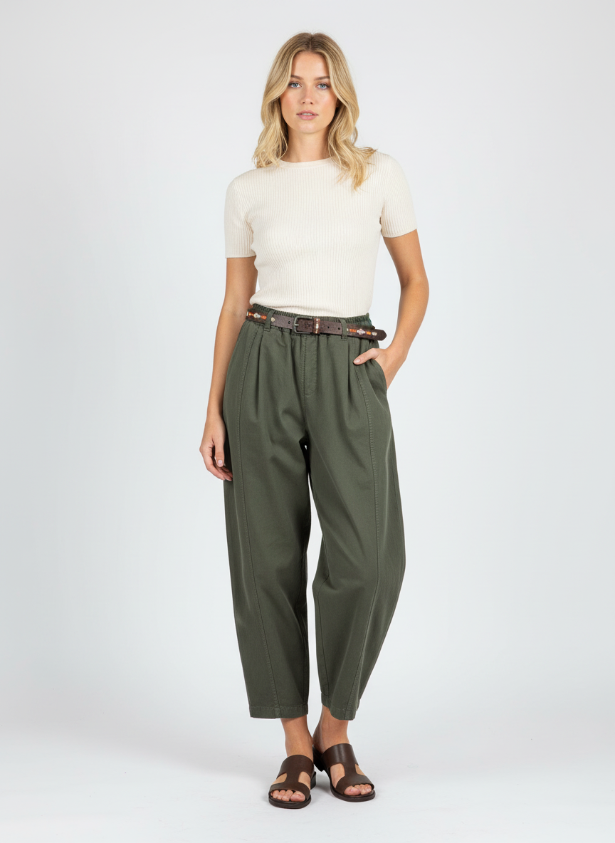 Ballon Hose mit Gürtel