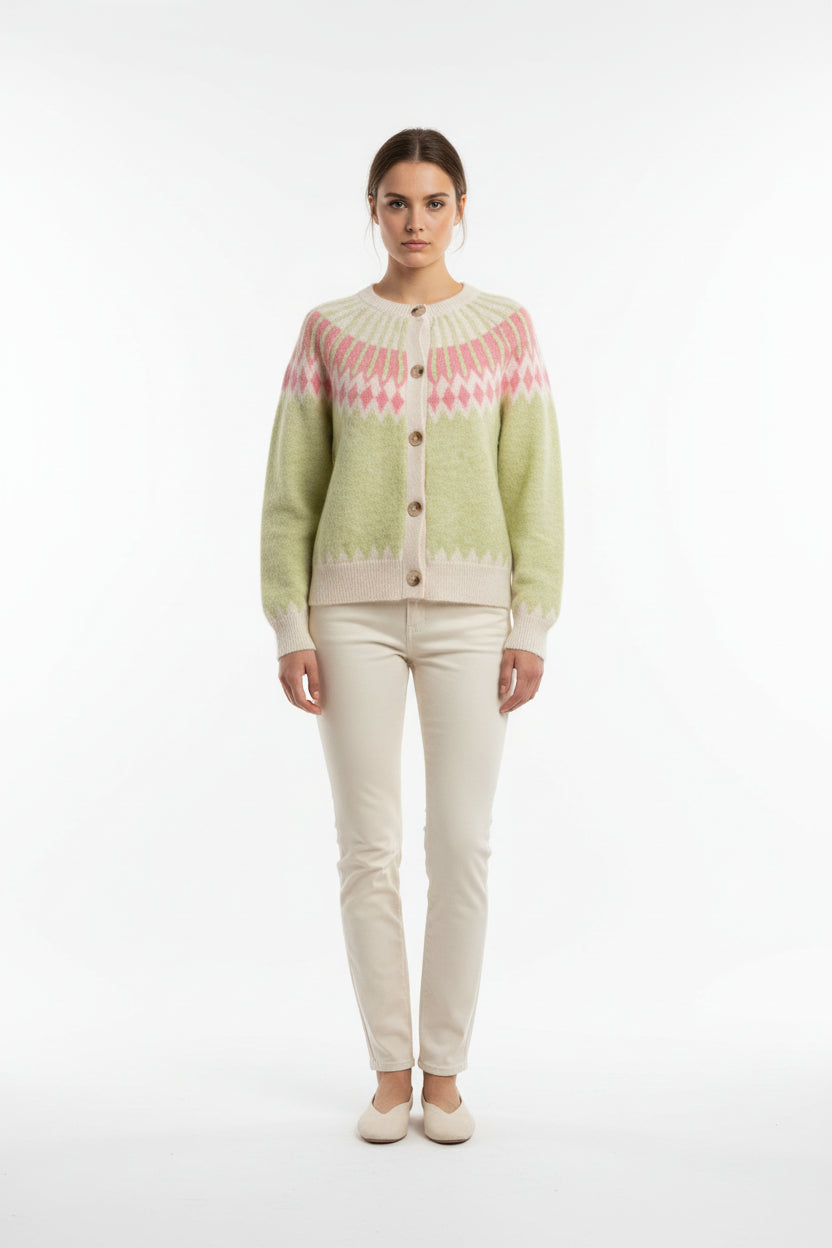 Cardigan in Pastellfarben