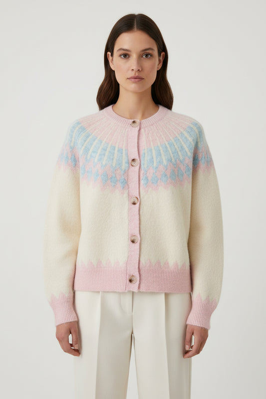 Cardigan in Pastellfarben