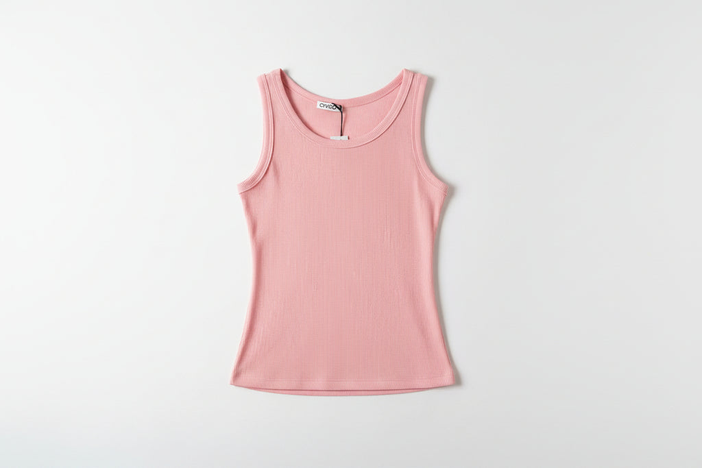 Geripptes Top in Pastellfarben