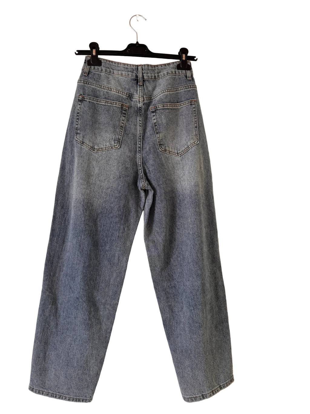 Boyfriend cropped Jeans blau